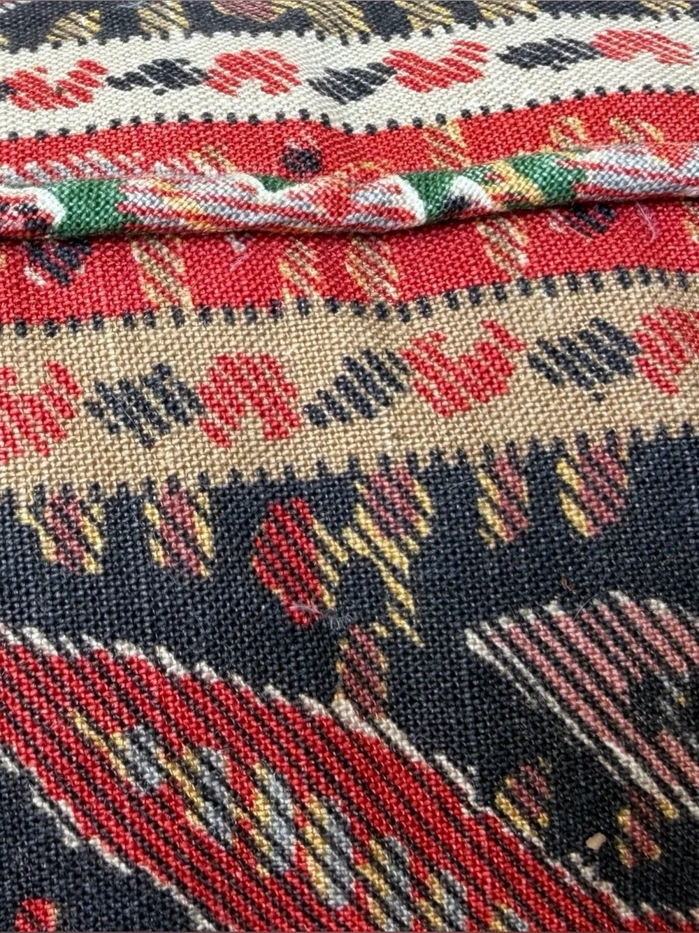 Pair VTG Custom 22x22 Feather Down Jacquard Tapestry Upholstery Designer Pillows